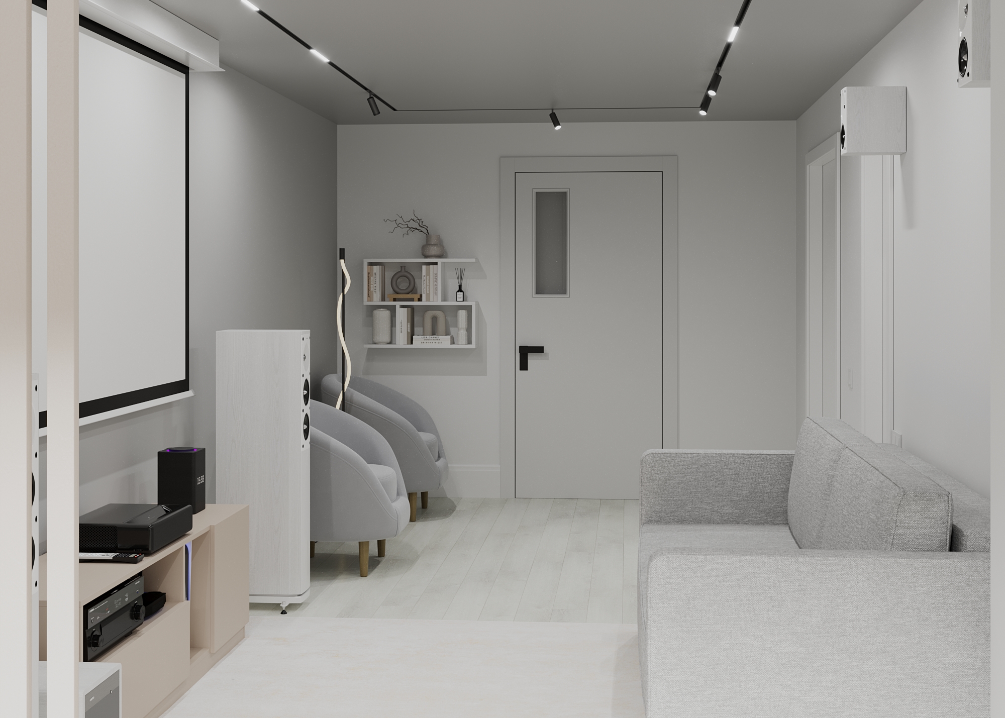 Ламинат светлый в кабинете